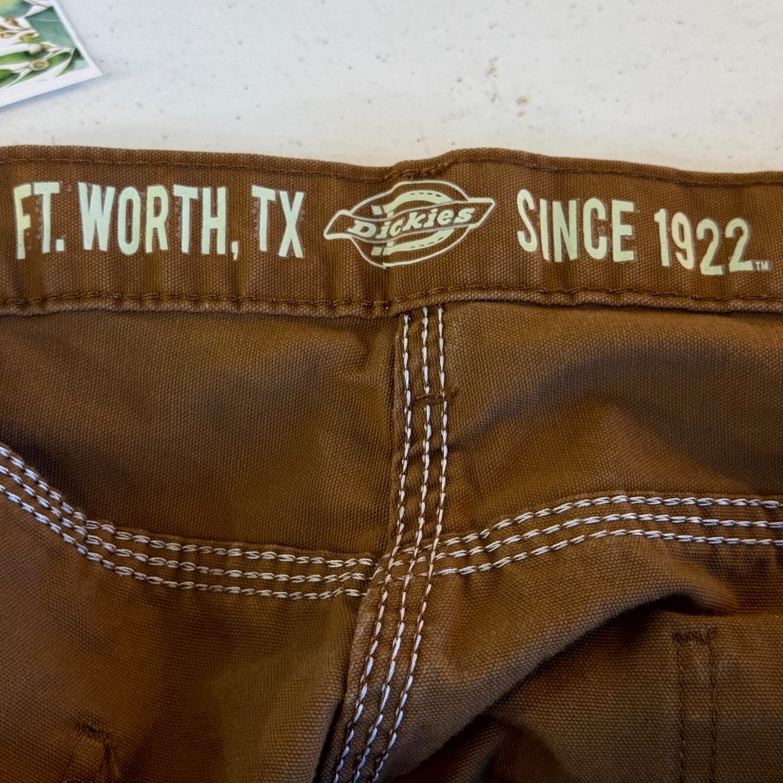 Dickies Carpenter Jeans Men 36x32 Brown Cotton Relaxed Fit Straight Leg - Thumbnail 13