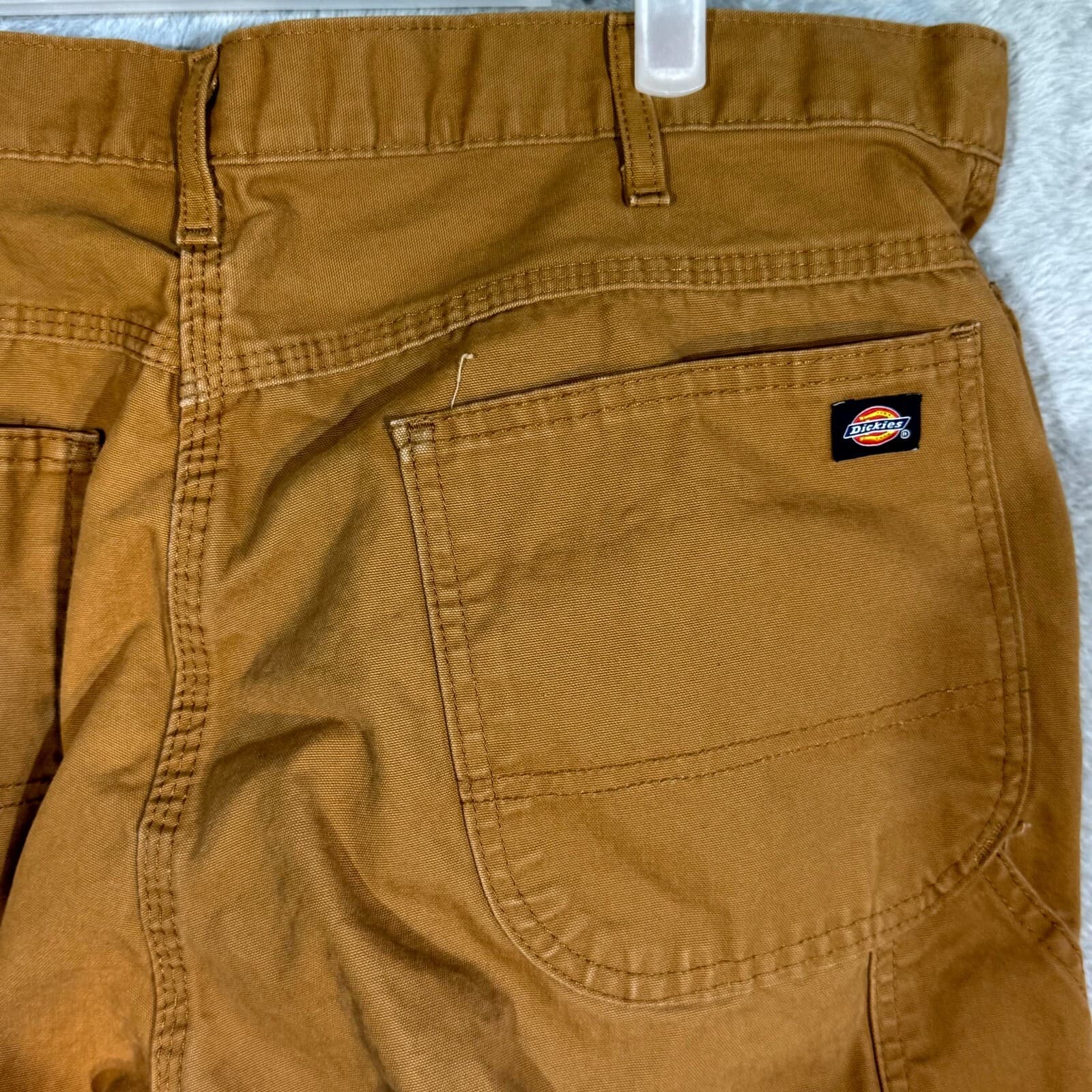 Dickies Carpenter Jeans Men 36x32 Brown Cotton Relaxed Fit Straight Leg - Thumbnail 7