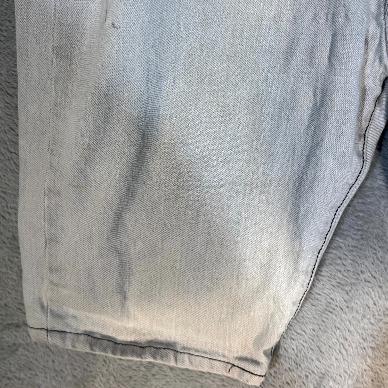 Levi's 501 Bermuda Shorts Men's 36 Gray Mid-Rise Button-Fly Original Fit M1655 - Thumbnail 6