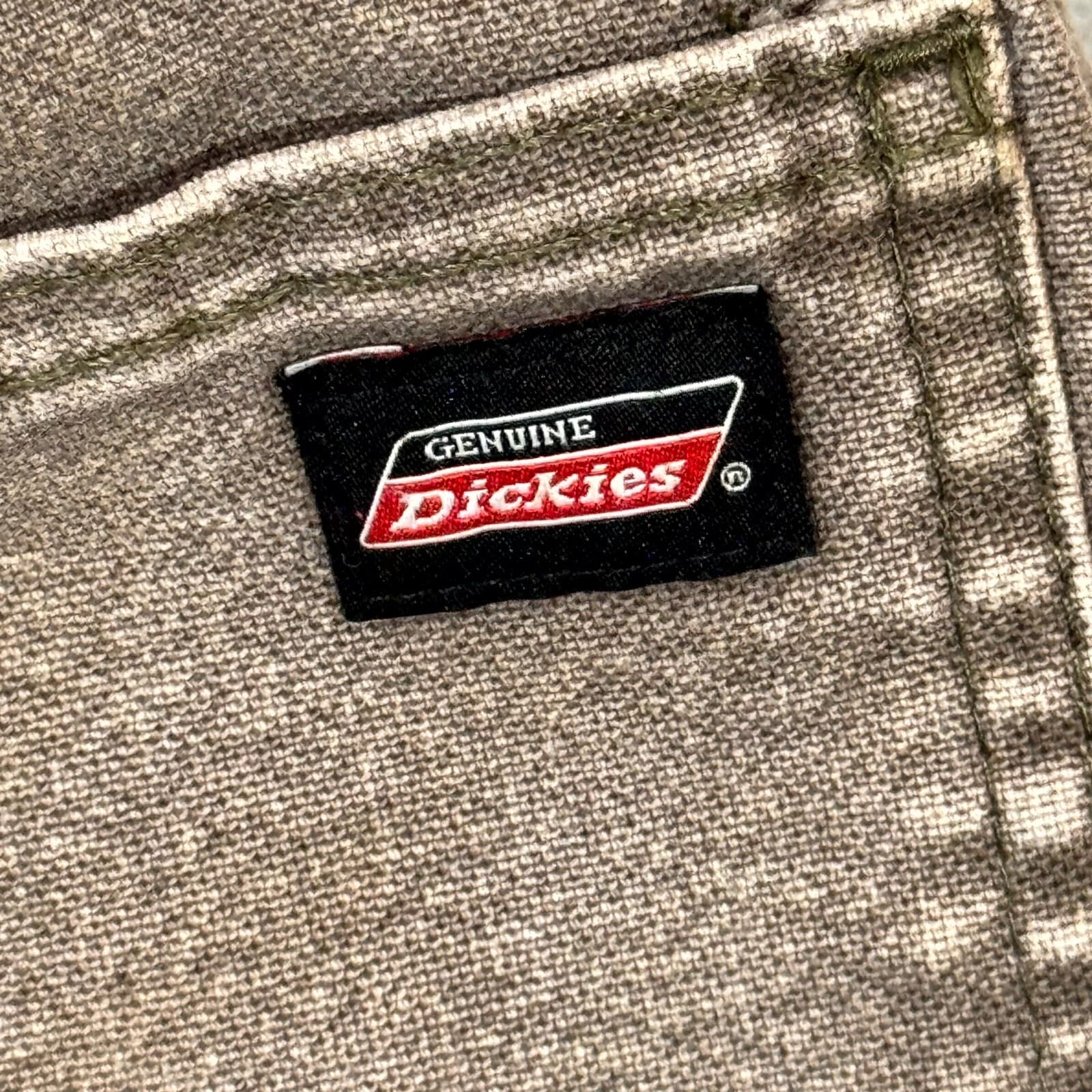 Dickies Carpenter Jeans Men’s 38x32 Brown Denim Stretch Workwear Straight Leg - Thumbnail 10