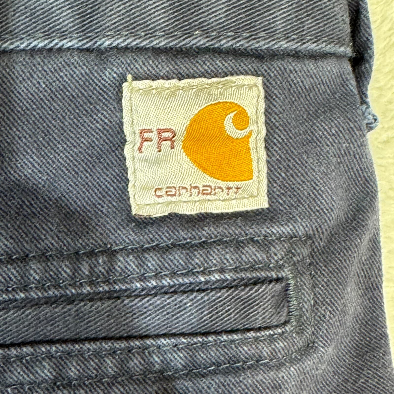 Carhartt Flame Resistant Chino Pants Men's 42x32 Navy FR Workwear - Thumbnail 10