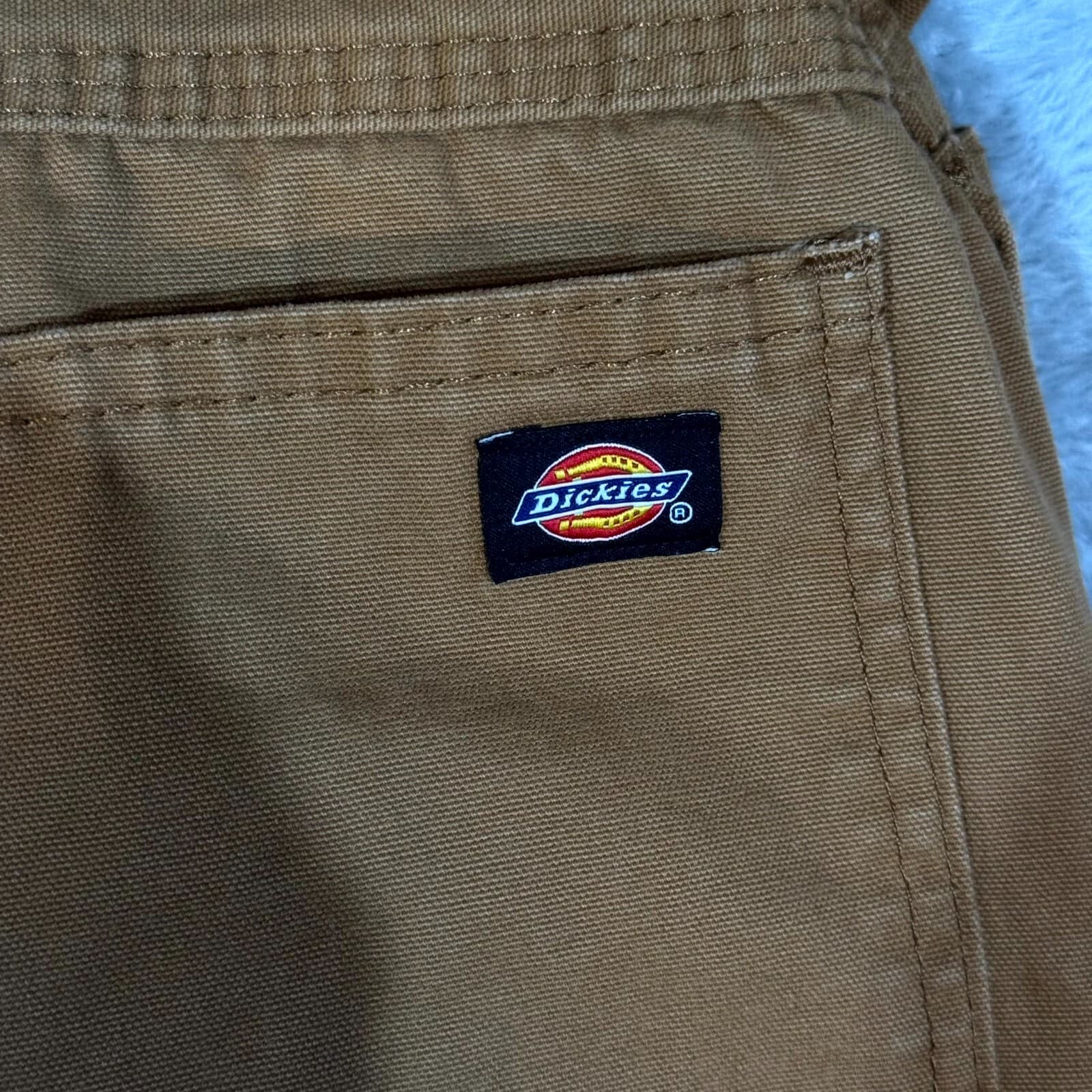 Dickies Carpenter Jeans Men 36x32 Brown Cotton Relaxed Fit Straight Leg - Thumbnail 10