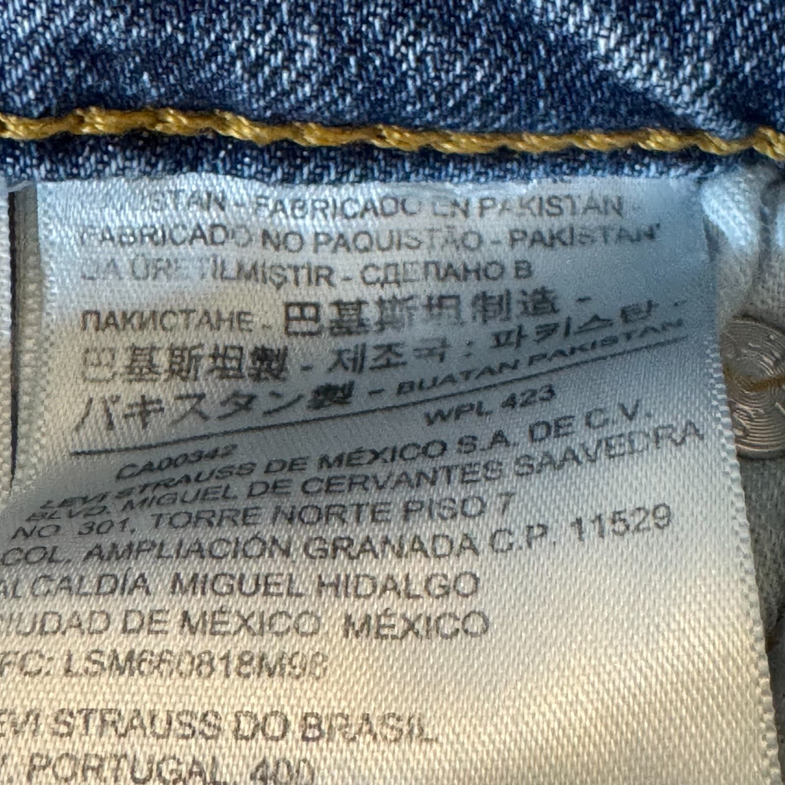 Levis 502 Mens Jeans 29x30 Blue Stretch Denim Mid Rise Straight Leg - Thumbnail 11