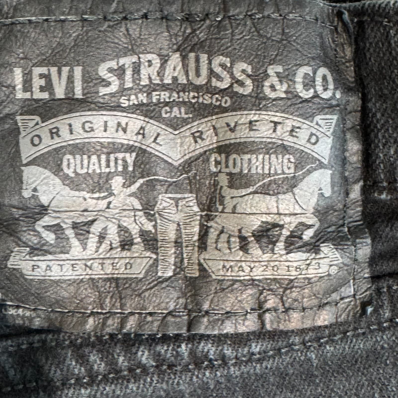 Levi’s 511 Men’s Jeans 38x32 Black Denim Slim Fit Straight Leg Dark Wash - Thumbnail 10