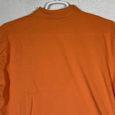 Polo Ralph Lauren Polo Shirt Mens XL Orange Pony Logo Pique Short Sleeve - Thumbnail 11