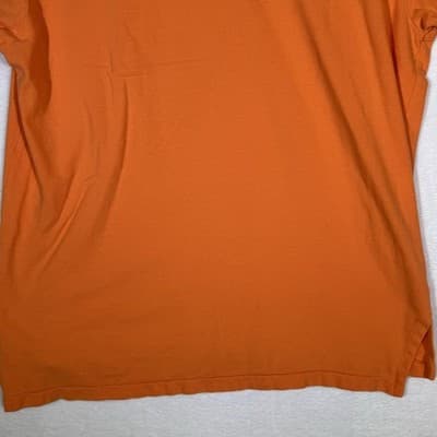 Polo Ralph Lauren Polo Shirt Mens XL Orange Pony Logo Pique Short Sleeve - Thumbnail 9