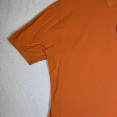 Polo Ralph Lauren Polo Shirt Mens XL Orange Pony Logo Pique Short Sleeve - Thumbnail 4