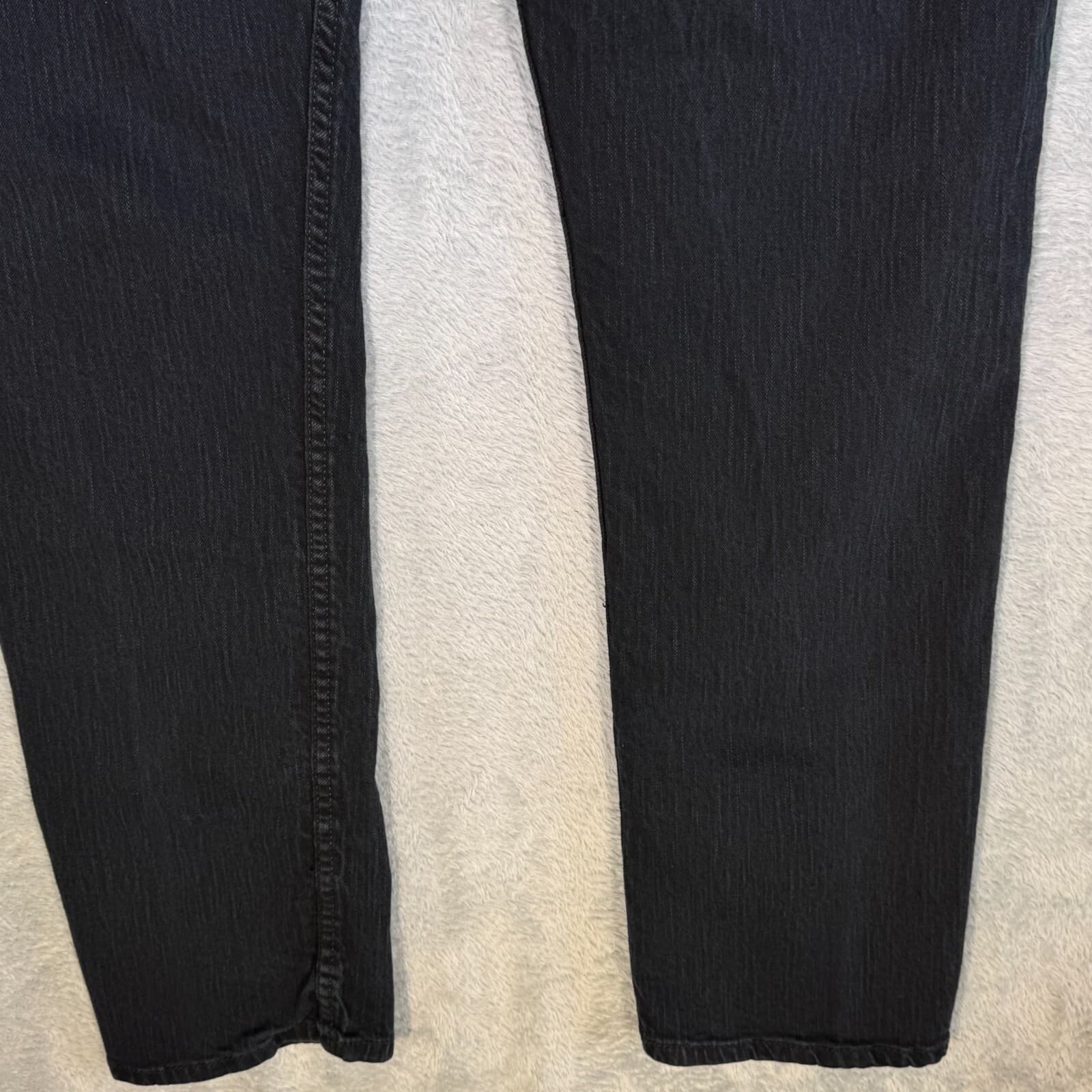 Levi’s 511 Men’s Jeans 38x32 Black Denim Slim Fit Straight Leg Dark Wash - Thumbnail 9