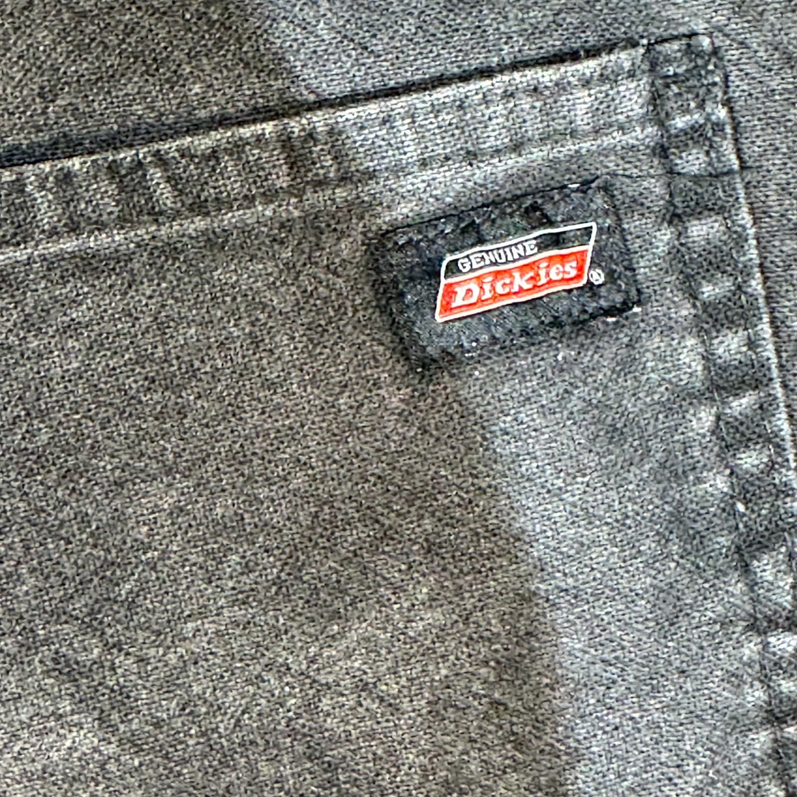 Dickies Duck Utility Jeans Men's 38x32 Black Workwear Straight Leg Rugged - Thumbnail 3