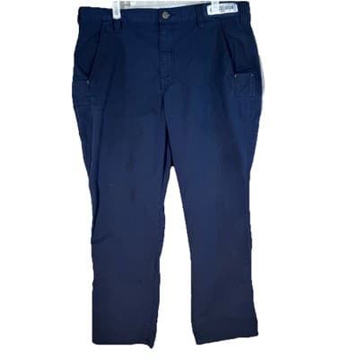 Carhartt Carpenter Pants Men's 74533-20 36x30 Navy Ripstop Relaxed Fit - Image 1