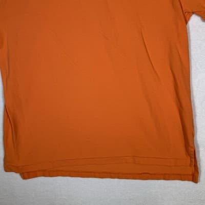 Polo Ralph Lauren Polo Shirt Mens XL Orange Pony Logo Pique Short Sleeve - Thumbnail 3