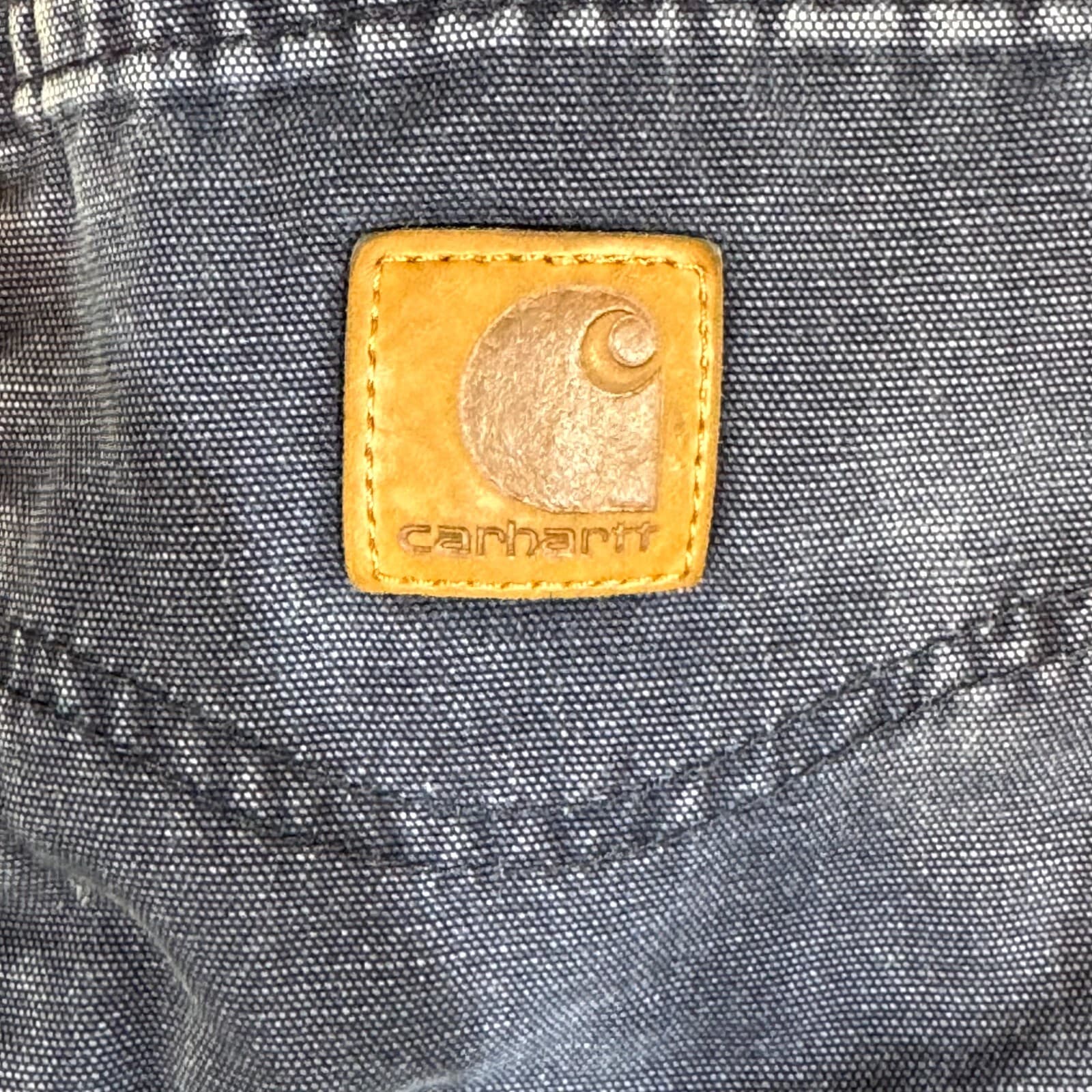 Carhartt Carpenter Jeans Men 36x30 Blue Loose Original Fit Workwear B159-NVY - Thumbnail 5