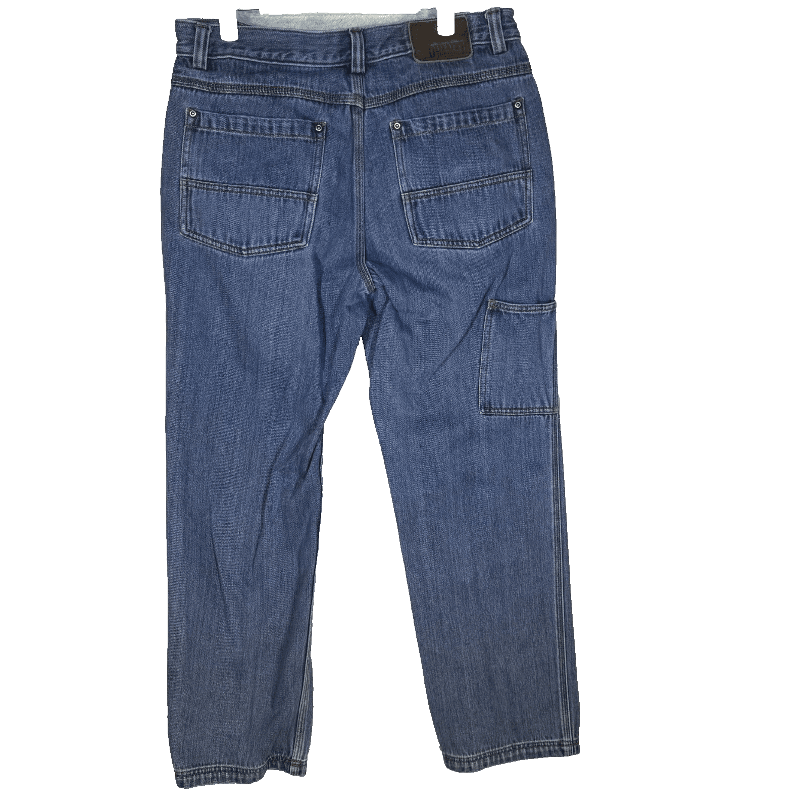 Duluth Trading Company Mens Carpenter Jeans 34 x 32 Blue Mid-Rise Straight - Thumbnail 2