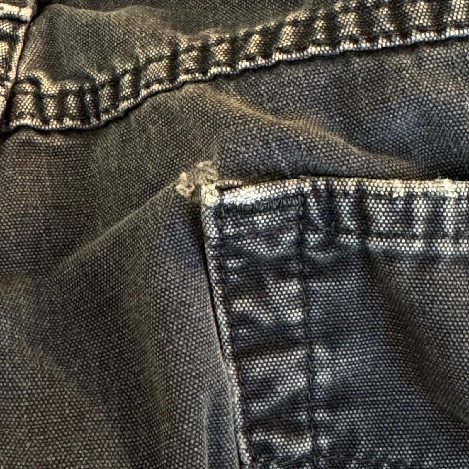 Carhartt Carpenter Jeans Men 36x30 Blue Loose Original Fit Workwear B159-NVY - Thumbnail 9