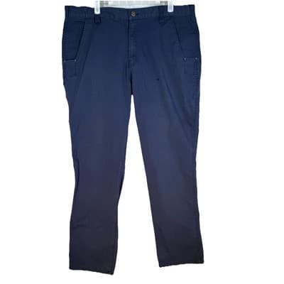 Carhartt Carpenter Pants Men 36x32 Navy Ripstop Relaxed Fit Workwear Utility - Image 1
