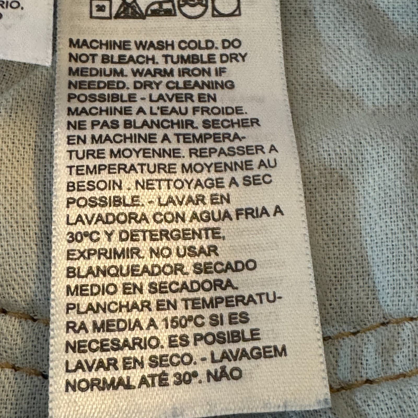 Levi’s 501 Men’s Jeans Blue Denim Straight Leg Button Fly 38x29 - Thumbnail 14