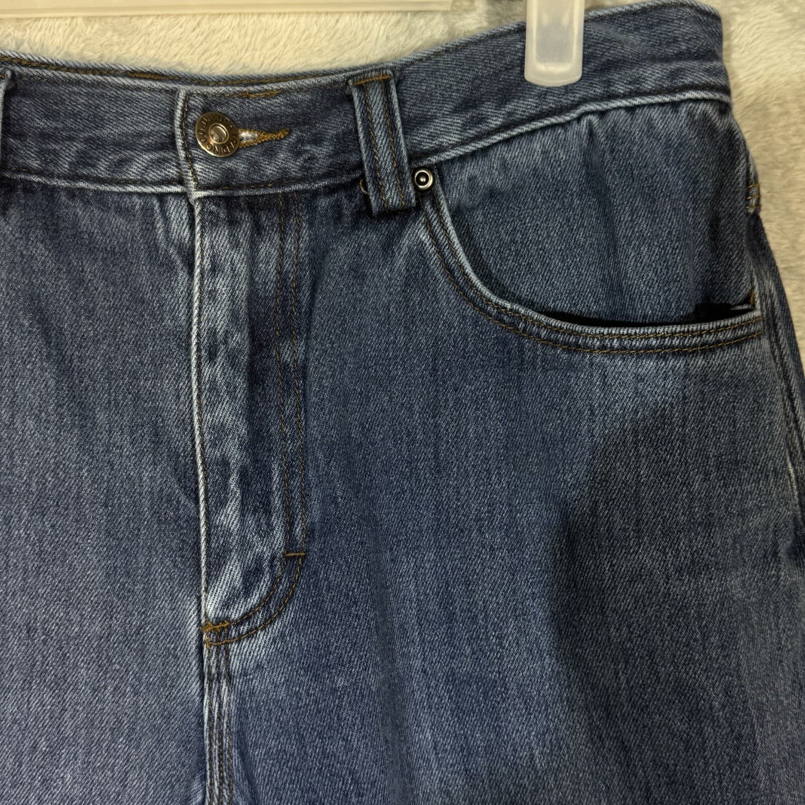 Duluth Trading Company Mens Carpenter Jeans 34 x 32 Blue Mid-Rise Straight - Thumbnail 4