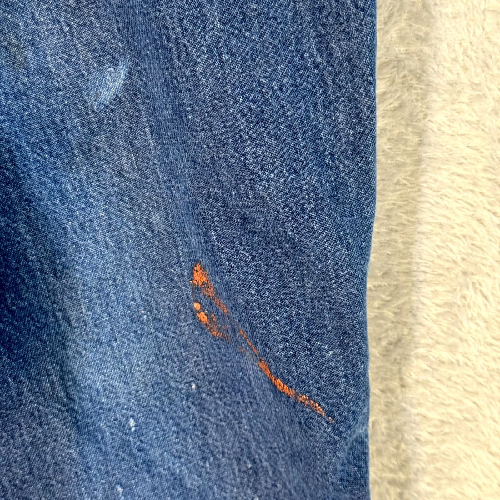 Carhartt Carpenter Jeans 40x28 Blue Denim Dungaree Fit Workwear - Thumbnail 5