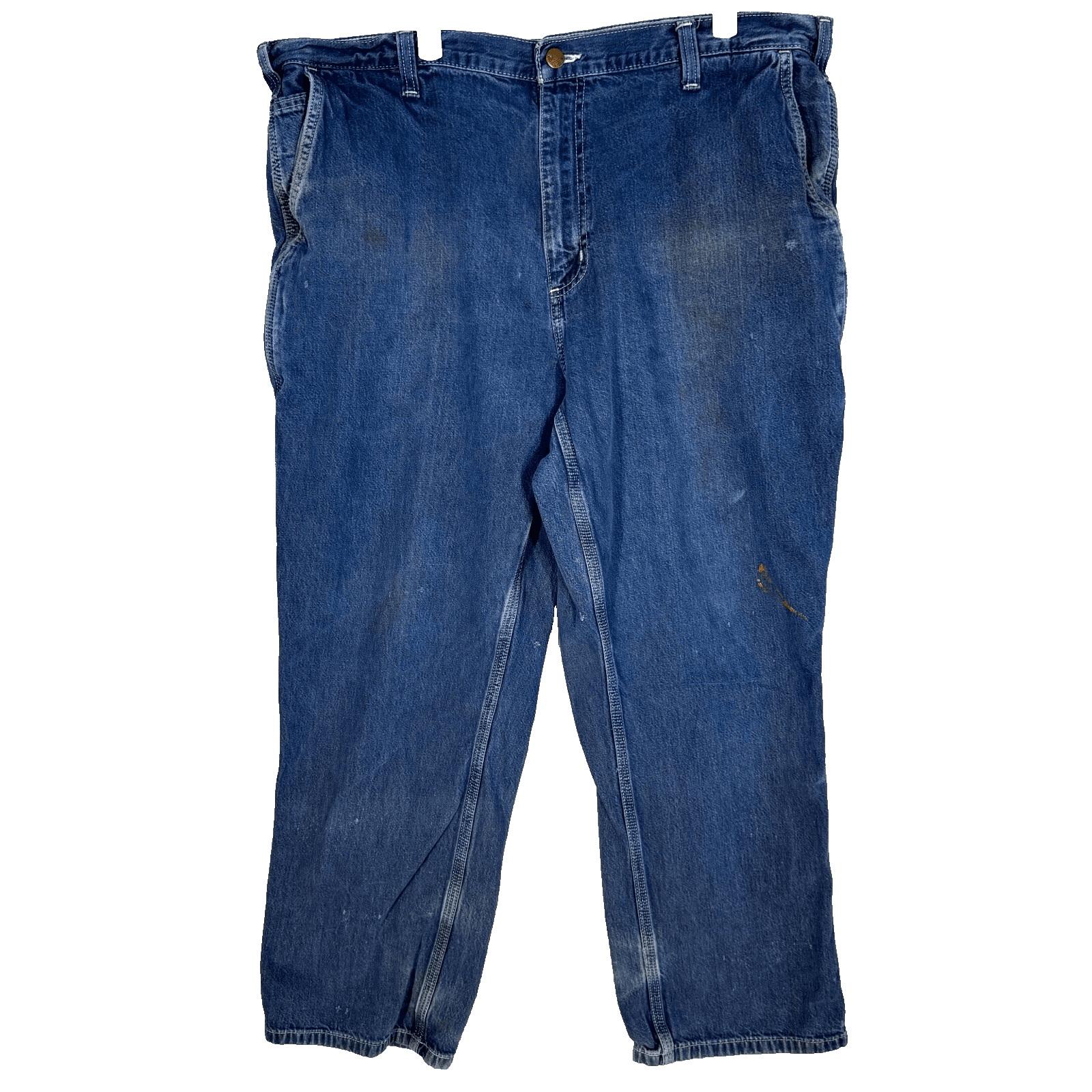 Carhartt Carpenter Jeans 40x28 Blue Denim Dungaree Fit Workwear - Image 1