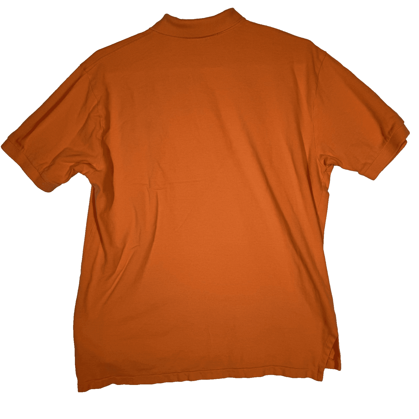 Polo Ralph Lauren Polo Shirt Mens XL Orange Pony Logo Pique Short Sleeve - Thumbnail 2