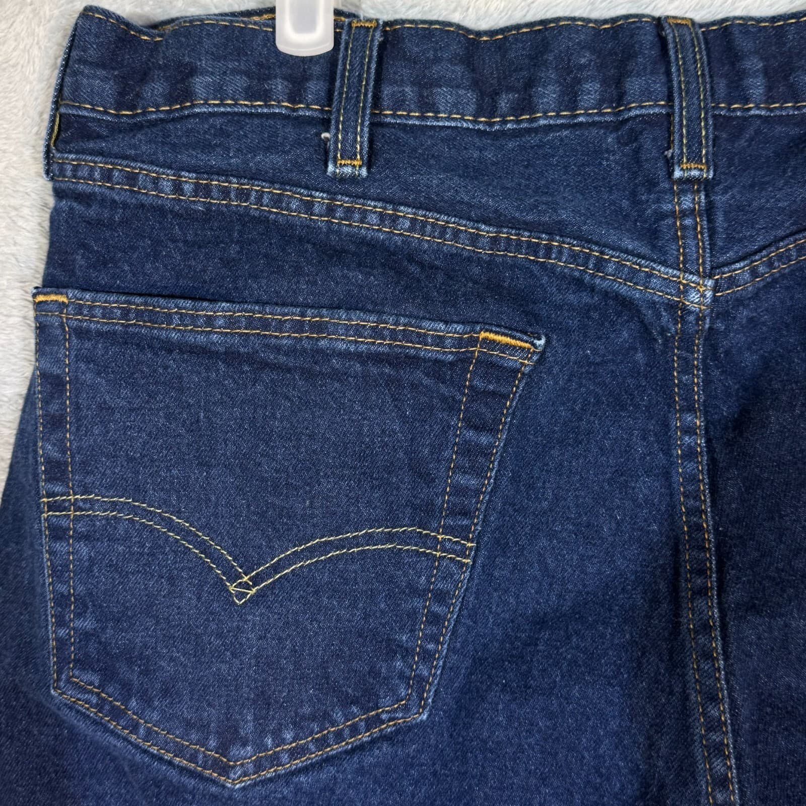 Levi’s 501 Men’s Jeans Blue Denim Straight Leg Button Fly 38x29 - Thumbnail 6