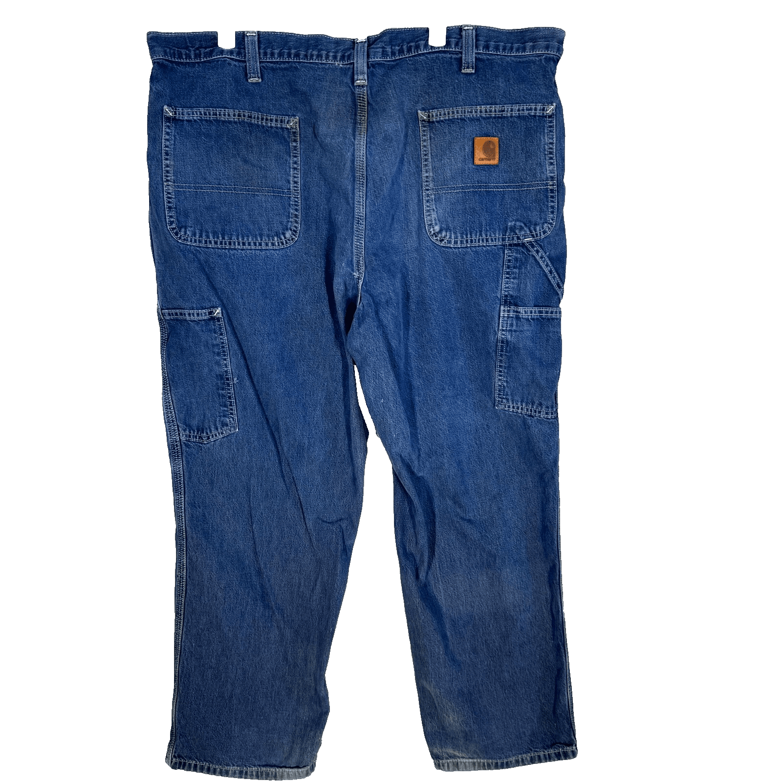 Carhartt Carpenter Jeans 40x28 Blue Denim Dungaree Fit Workwear - Thumbnail 2
