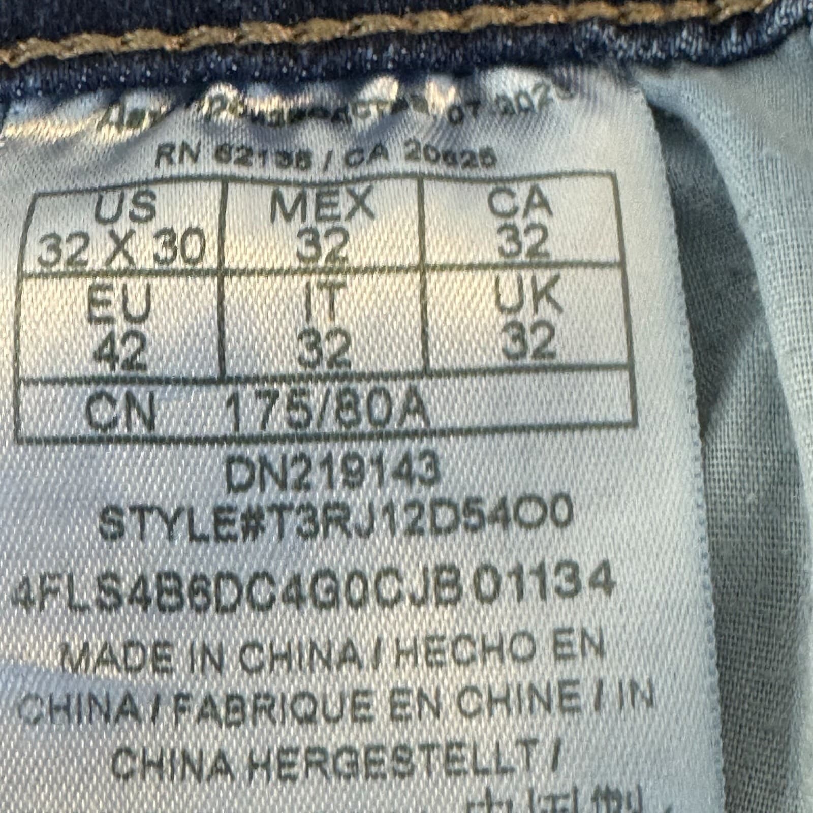 Guess Lincoln Jeans Men 32x30 Blue Denim Slim Straight Mid Rise - Thumbnail 10