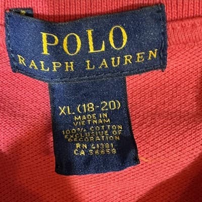 Polo Ralph Lauren Polo Shirt Youth XL 18-20 Pink Green Pony Cotton Pique Classic - Thumbnail 8