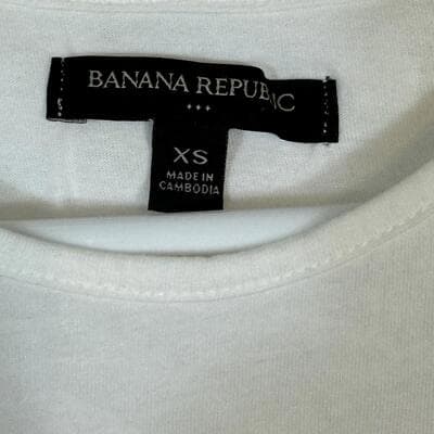 Banana Republic Women's Cotton-Blend Long-Sleeve Crewneck Pullover Size XS W 206 - Thumbnail 5