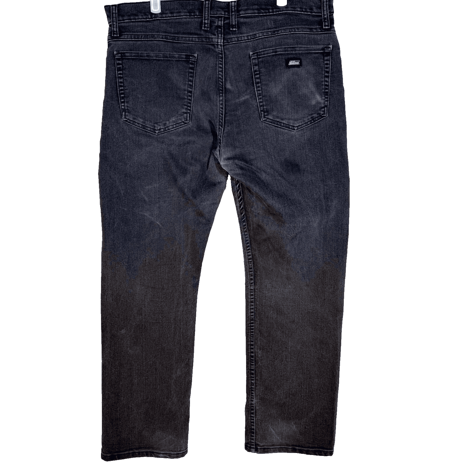 Dickies Jeans Men 36x30 Black Denim Regular Fit Straight Leg Workwear Utility - Thumbnail 2