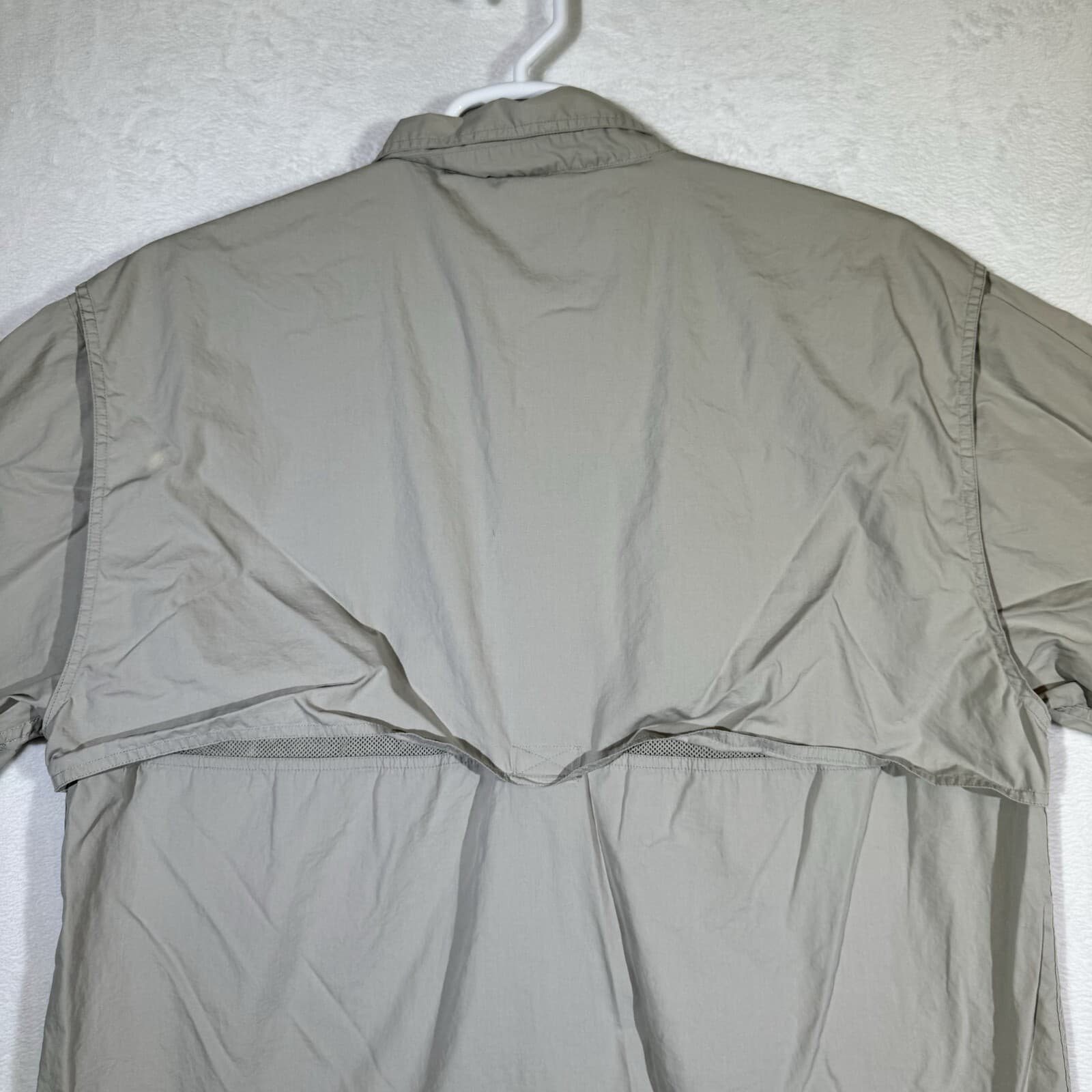 Reel Legends Men's Fishing Shirt Large Gray 100% Cotton Performance Vented Reel - Thumbnail 11