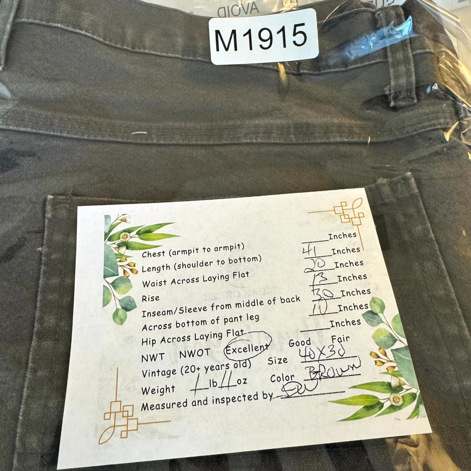 Dickies Carpenter Pants Men 40x30 Brown Relaxed Fit Utility Workwear Canvas - Thumbnail 6