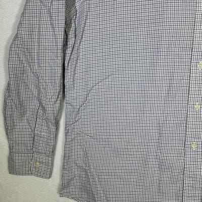 Ralph Lauren Shirt Mens 16 34/35 Lavender Check Yarmouth Button Down Long Sleeve - Thumbnail 4
