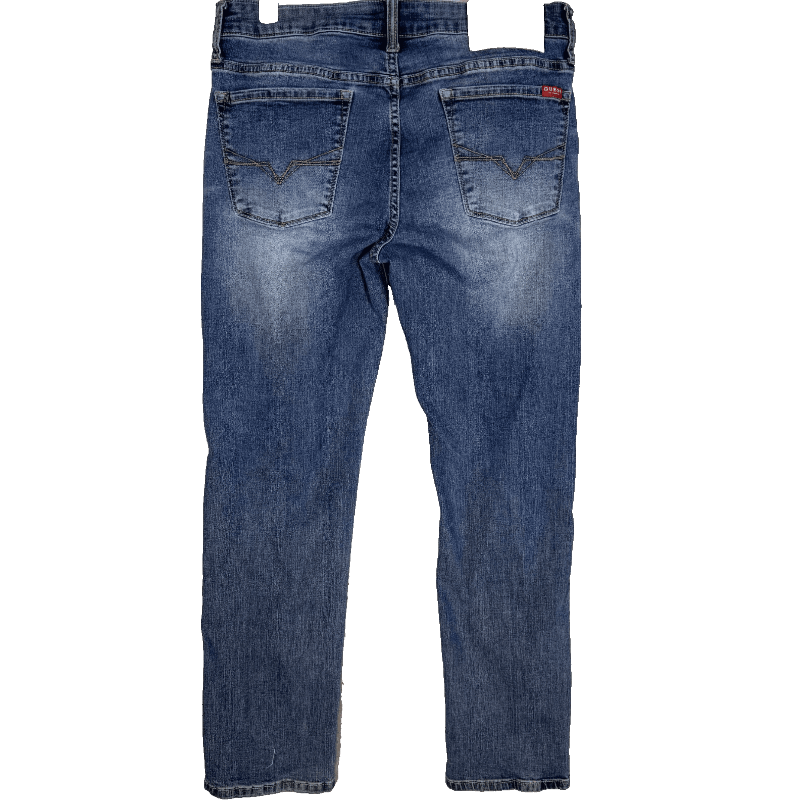Guess Lincoln Jeans Men 32x30 Blue Denim Slim Straight Mid Rise - Thumbnail 2