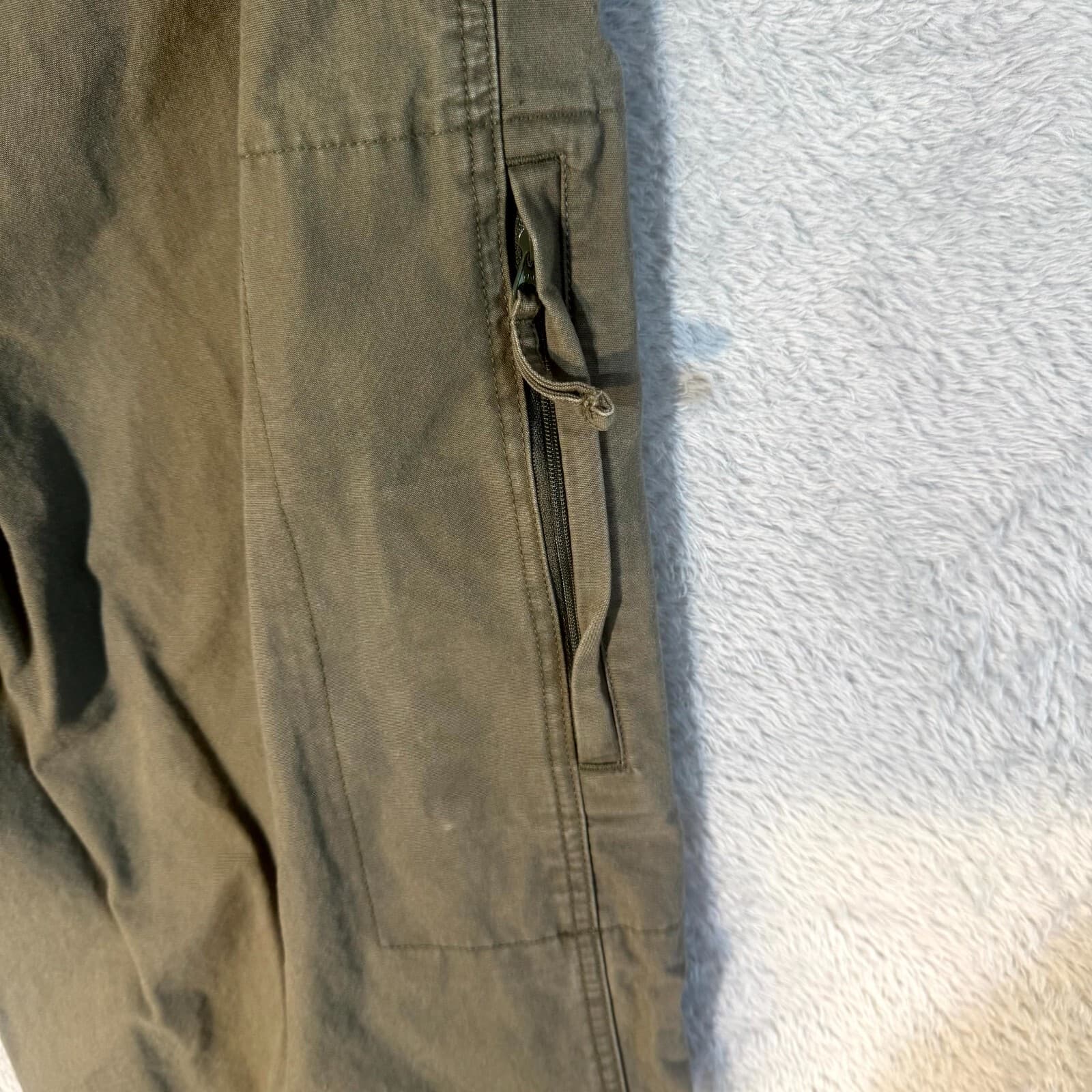 Columbia Cargo Pants Men’s 38x34 Green Cotton Utility Outdoor Workwear - Thumbnail 4