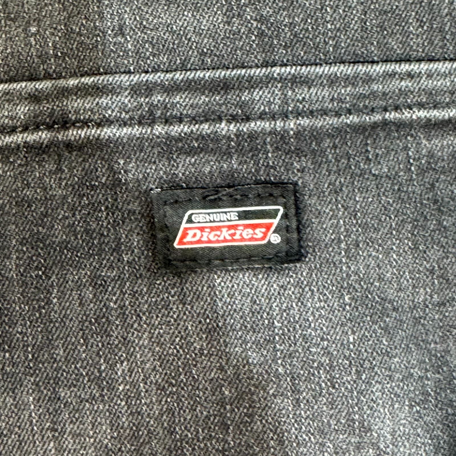 Dickies Jeans Men 36x30 Black Denim Regular Fit Straight Leg Workwear Utility - Thumbnail 3