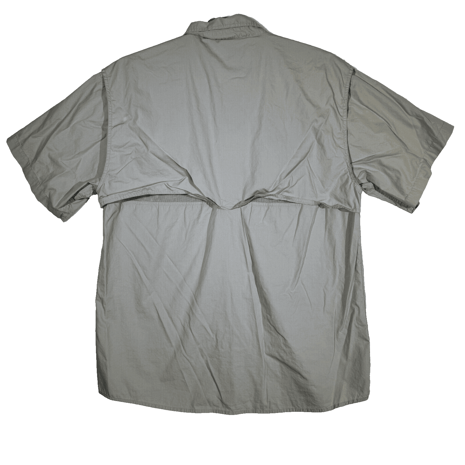 Reel Legends Men's Fishing Shirt Large Gray 100% Cotton Performance Vented Reel - Thumbnail 2