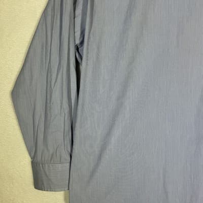 Polo Ralph Lauren Shirt Mens 17 32/33 Blue Stripe Regent Custom Fit Button Down - Thumbnail 11