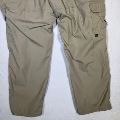 5.11 Tactical Pants Mens 42x30 Khaki Ripstop Cargo Elastic Waist CCW D-Ring - Thumbnail 7