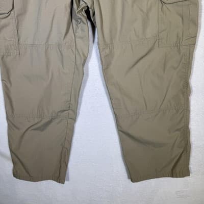 5.11 Tactical Pants Mens 42x30 Khaki Ripstop Cargo Elastic Waist CCW D-Ring - Thumbnail 3