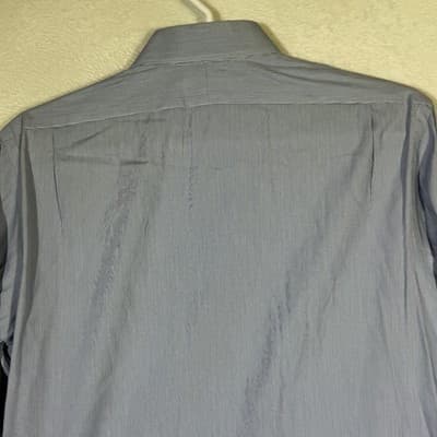 Polo Ralph Lauren Shirt Mens 17 32/33 Blue Stripe Regent Custom Fit Button Down - Thumbnail 12