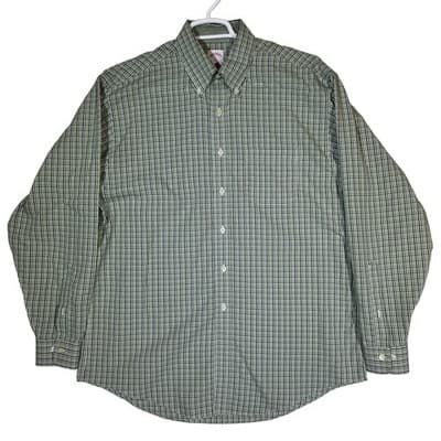 Brooks Brothers Shirt Mens Large Check 346 Non-Iron Button Down Long Sleeve - Image 1