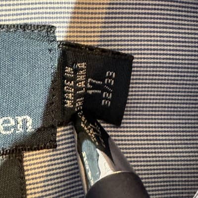 Polo Ralph Lauren Shirt Mens 17 32/33 Blue Stripe Regent Custom Fit Button Down - Thumbnail 9