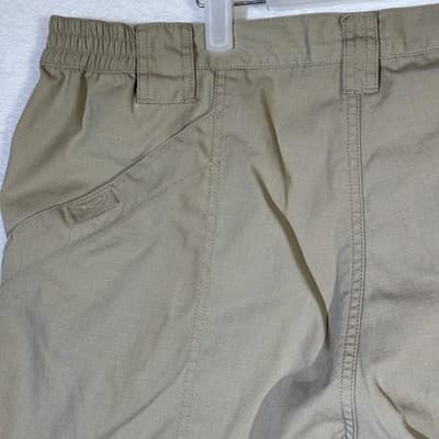 5.11 Tactical Pants Mens 42x30 Khaki Ripstop Cargo Elastic Waist CCW D-Ring - Thumbnail 9