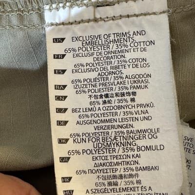 5.11 Tactical Pants Mens 42x30 Khaki Ripstop Cargo Elastic Waist CCW D-Ring - Thumbnail 13