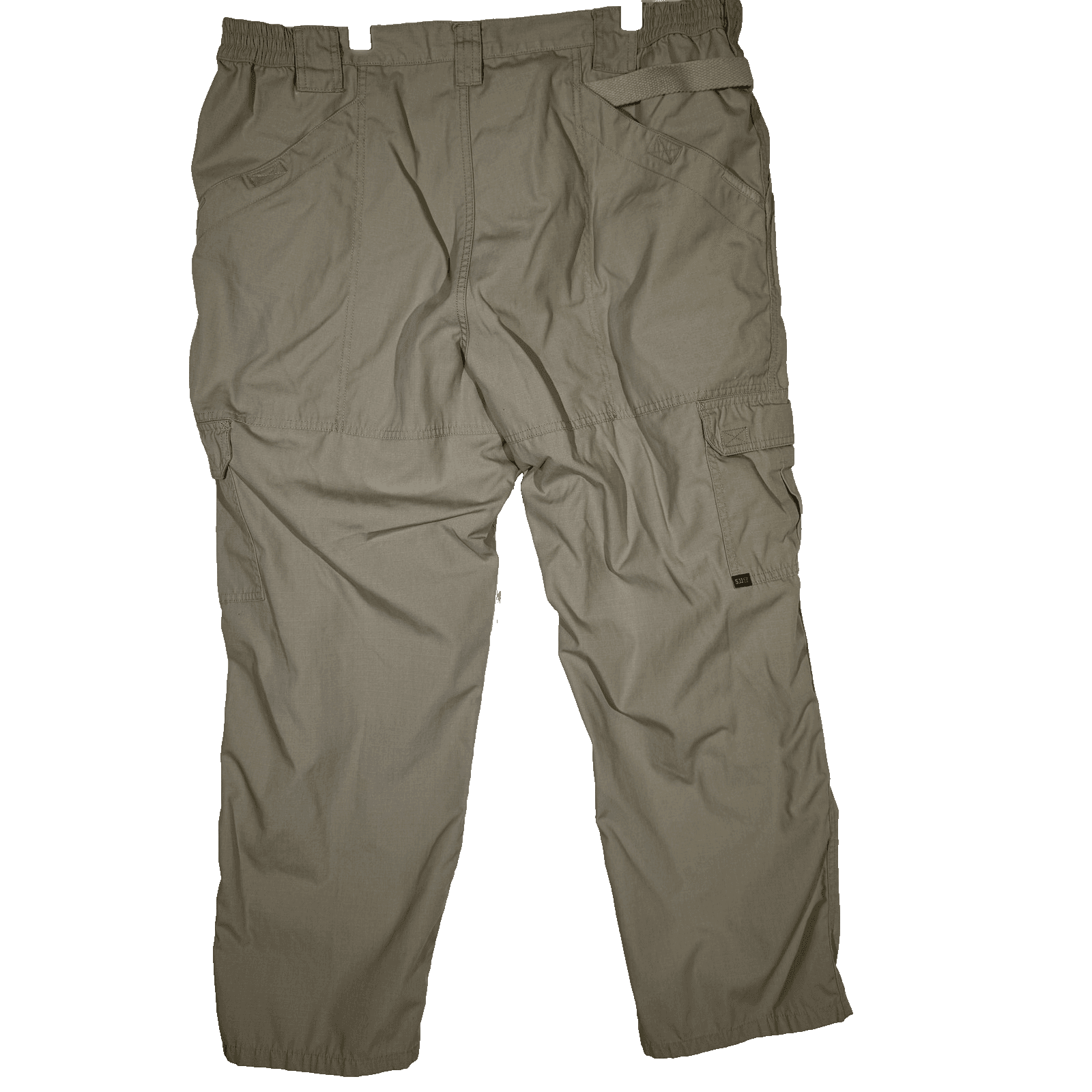 5.11 Tactical Pants Mens 42x30 Khaki Ripstop Cargo Elastic Waist CCW D-Ring - Thumbnail 2