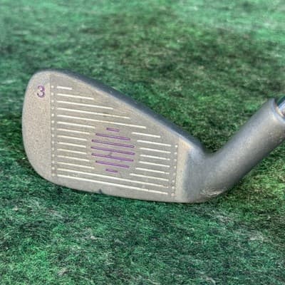 Dunlop Talon II Oversized 3 Iron Mens RH Steel Shaft Stainless Silver Golf Club - Thumbnail 2