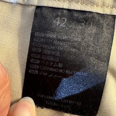 5.11 Tactical Pants Mens 42x30 Khaki Ripstop Cargo Elastic Waist CCW D-Ring - Thumbnail 12