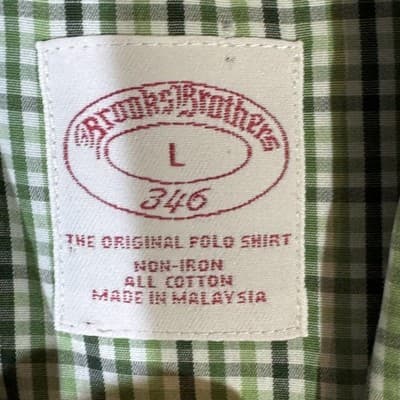 Brooks Brothers Shirt Mens Large Check 346 Non-Iron Button Down Long Sleeve - Thumbnail 7