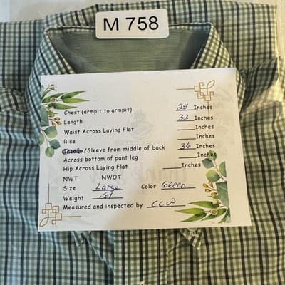 Brooks Brothers Shirt Mens Large Check 346 Non-Iron Button Down Long Sleeve - Thumbnail 14